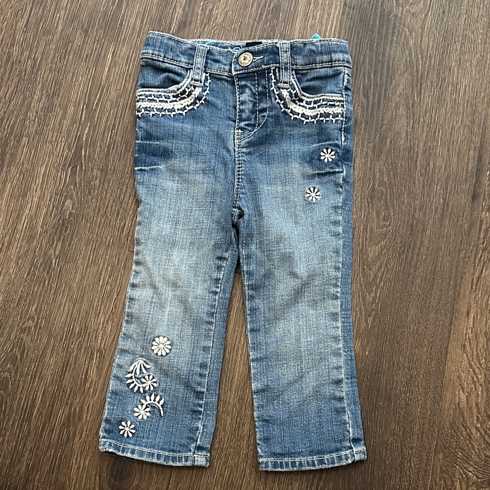 GAP Kids Blue Embroidered Jeans
